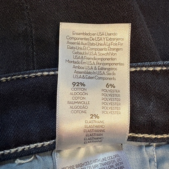 MOTHER The Insider Crop Step Fray Dark Blue Denim Jean Night Tripper Wash Sz 29 - Picture 12 of 13